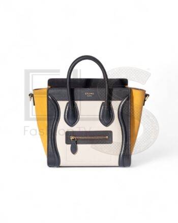 Celine Luggage Nano Tricolor Yellow ELS Fashion TV