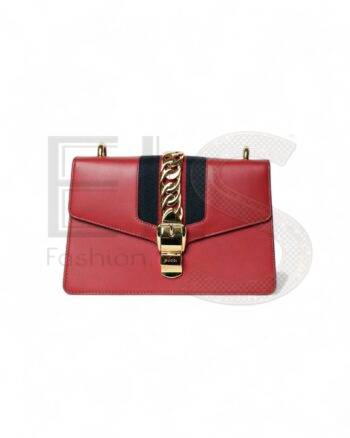 Gucci Sylvie Medium Red ELS Fashion TV