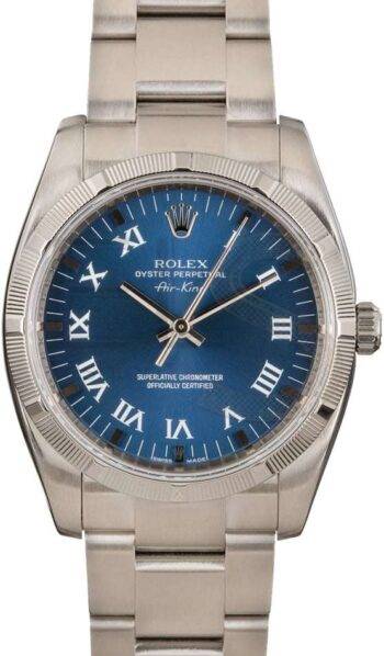 Rolex Air King 114210 Blue Dial ELS Fashion TV