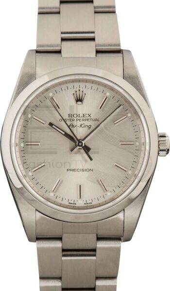 Rolex Air King 14000M Silver Dial ELS Fashion TV